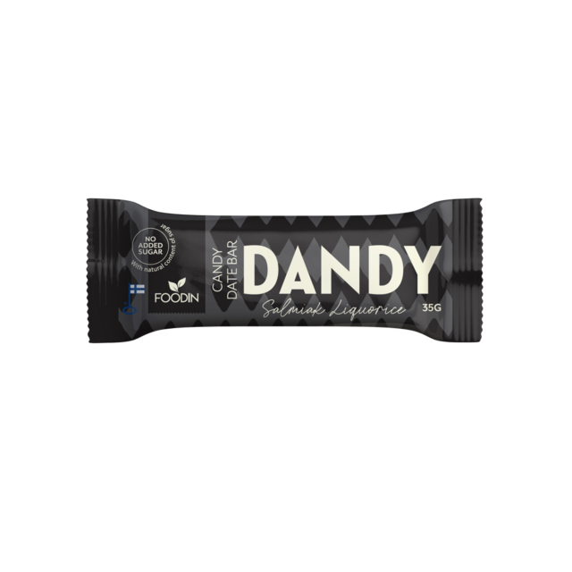 Dandy Taatelipatukka Salmiakkilakritsi 35g