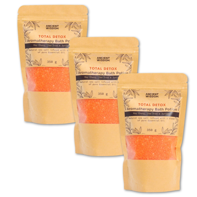 Kylpysuola Total Detox 350g x 3 pakettia