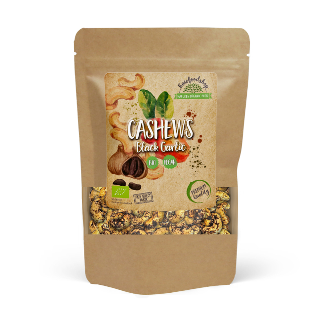 Cashewpähkinät Musta Valkosipuli LUOMU 200g