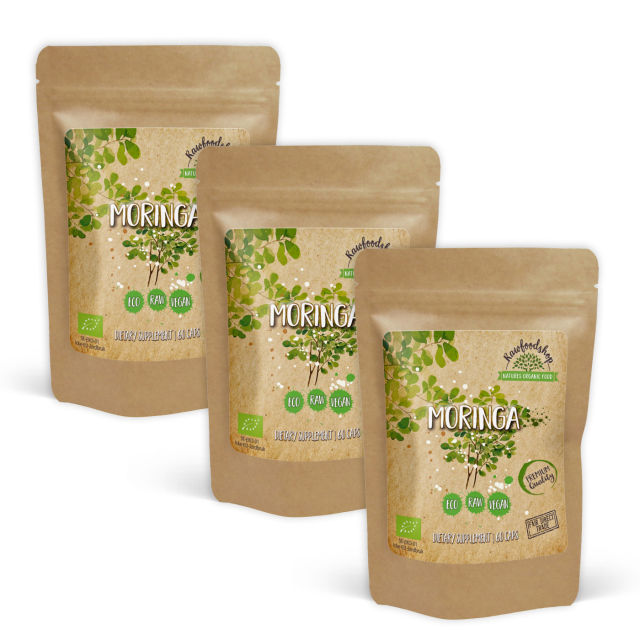 Moringa ØKO 500mg 60 kapsler x 3 pakettia