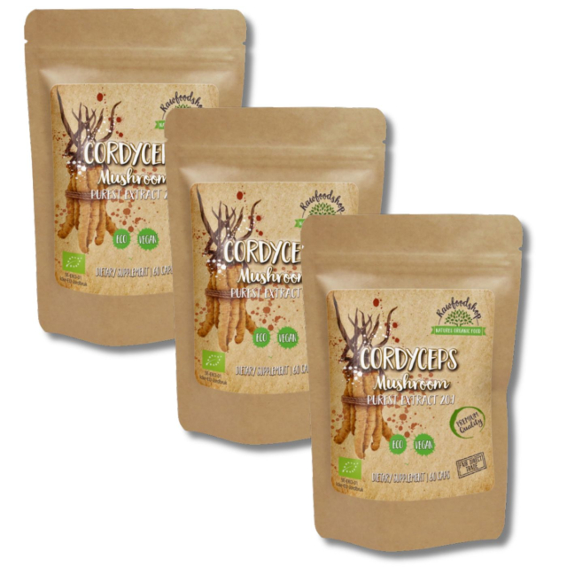 Cordyceps Extract LUOMU 400mg 60 kapselia x 3 paketti