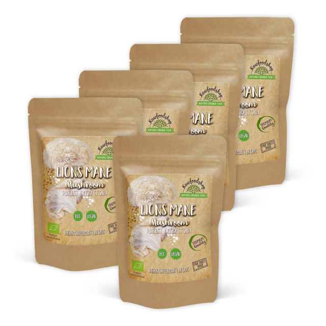 Lions Mane Extract LUOMU 400mg 60 kapselia x 5 pakettia