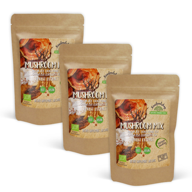Mushroom mix Extract LUOMU 400mg 60 kapselia x 3 pakettia