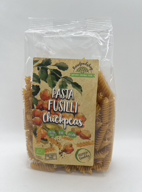 Pasta Kikherne Fusilli LUOMU 250g x 3 pakettia