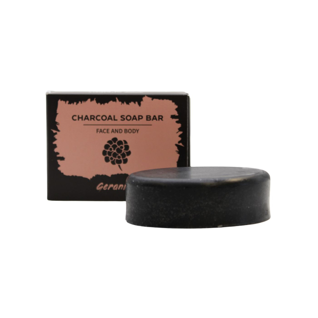 Geranium Saippua Aktiivihiili 85g