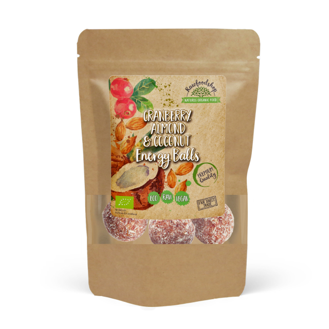 Karpalo Manteli Kookos Energiapallot LUOMU 100g