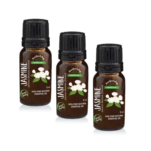 Jasmiini Eteerinen Öljy 10ml x 3 pulloa