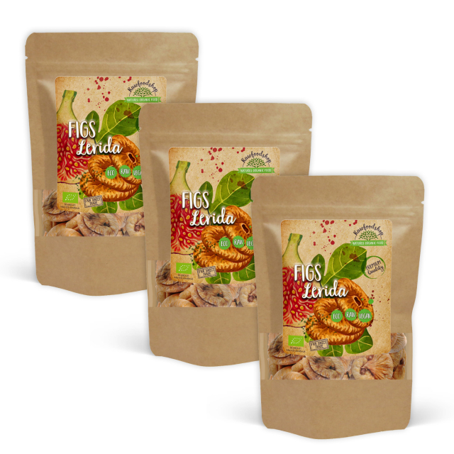 Lerida-viikunat LUOMU 1kg x 3 pakettia