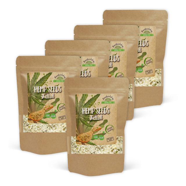 Kuorittuja Hampunsiemeniä 1kg x 5 pakettia