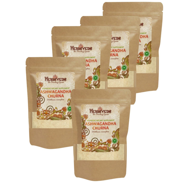 Ashwagandha Churna LUOMU 250g x 5 pakettia