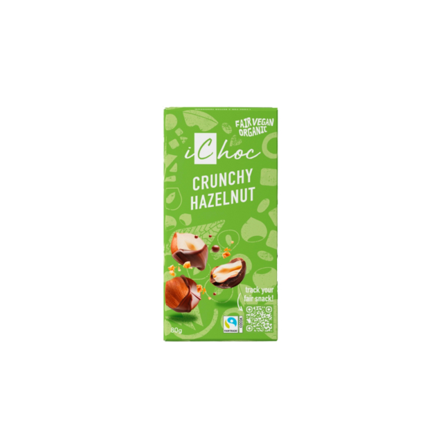 Suklaa Crunchy Hazelnut LUOMU 80g