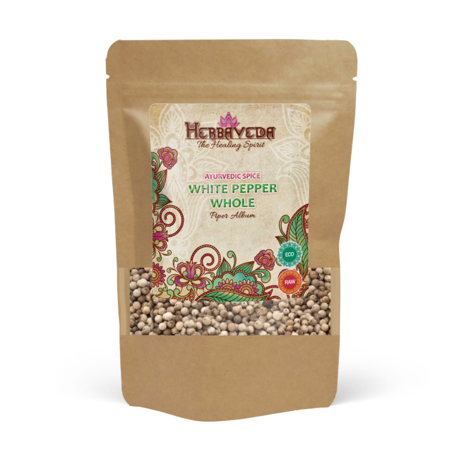 Valkopippuri Kokonainen LUOMU 100g