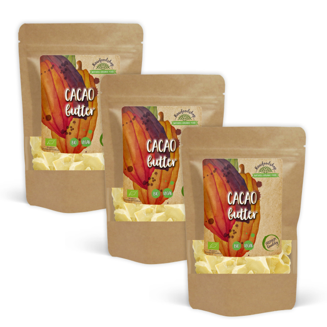 Kakaovoi LUOMU 250g x 3 pakettia