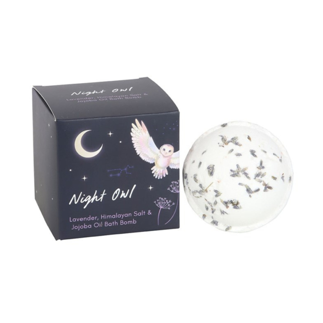 Kylpypommi Night Owl Laventeli Himalajansuola & Jojoba