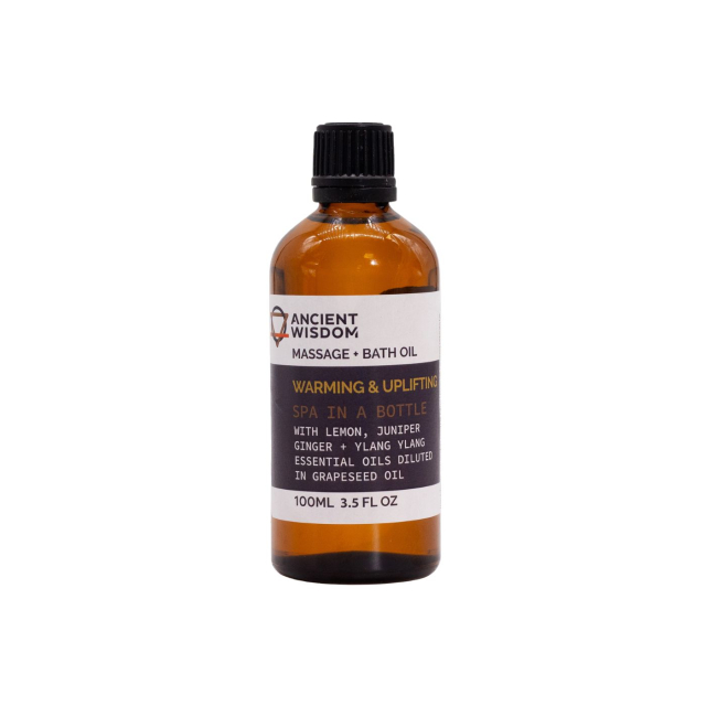 Warm & Uplifting Hierontaöljy 100ml