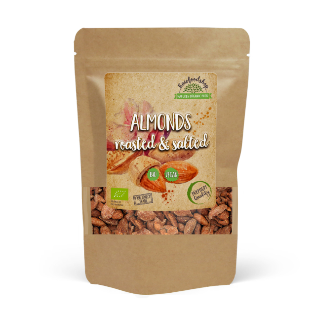 Paahdetut & suolatut mantelit LUOMU 200g