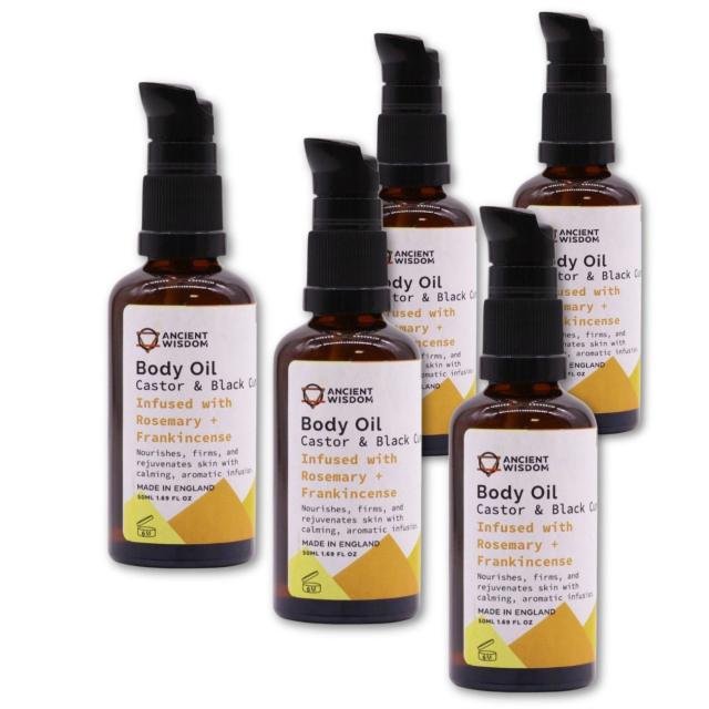 Kasvo- & Vartaloöljy Rosmariini & Frankincense LUOMU 50ml x 5 kpl