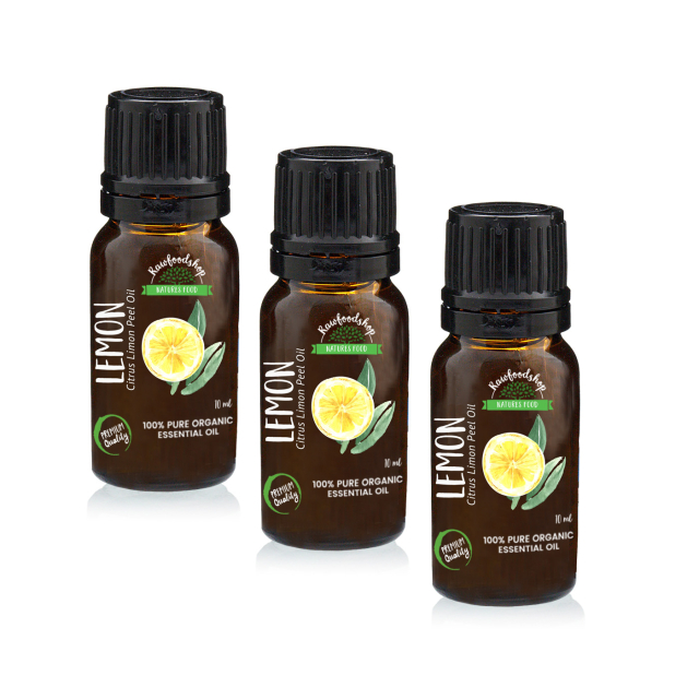 Sitruuna Eteerinen Öljy LUOMU 10 ml x 3 pakettia