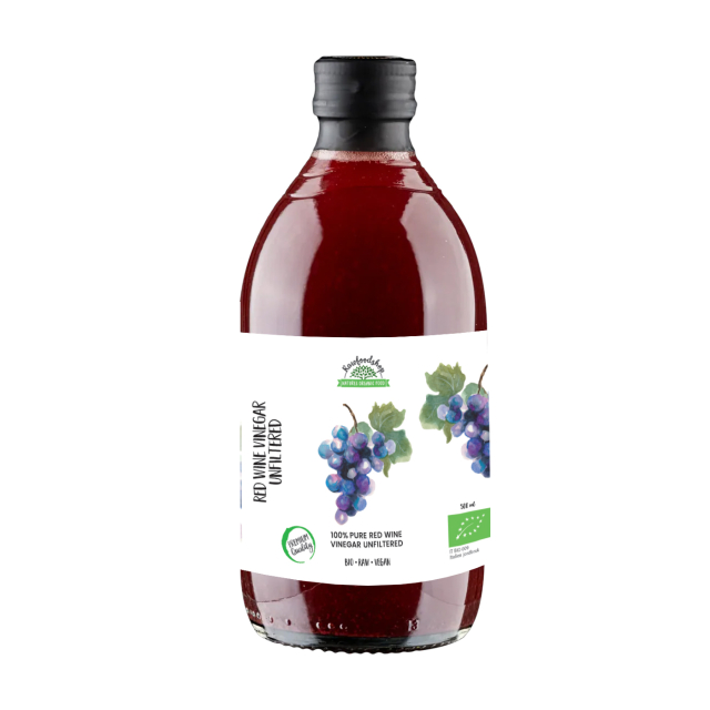 Punaviinietikka Suodattamaton RAAKA LUOMU 500ml