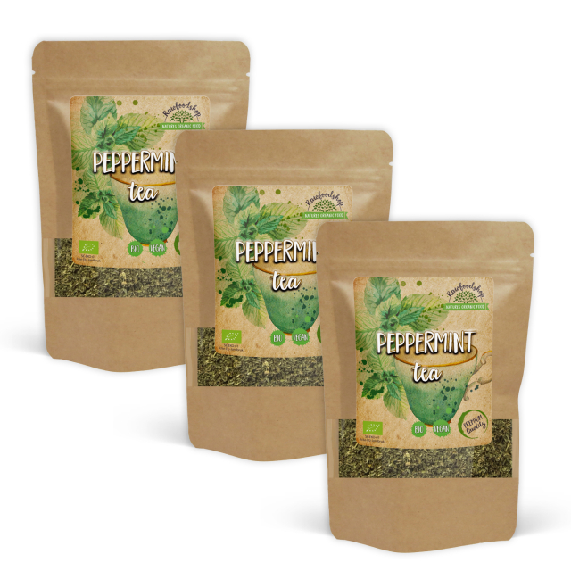 Piparminttu Tee LUOMU 100g x 3 pakettia