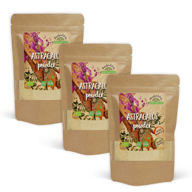 Astragalus Jauhe LUOMU 125g x 3 pakettia