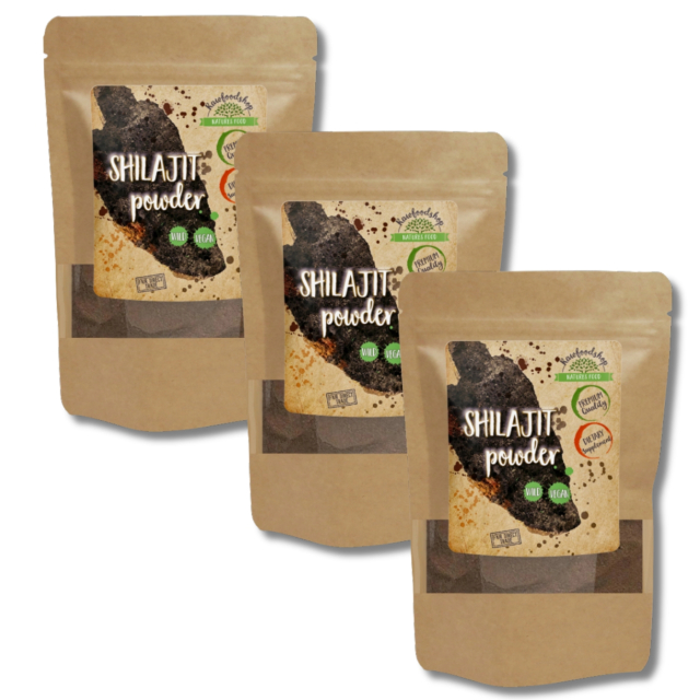 Shilajit-jauhe 250 g x 3 pakettia