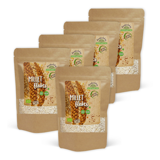 Hirssihiutaleet LUOMU 500g x 5 pakettia