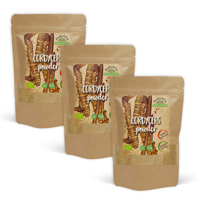 Cordyceps-jauhe LUOMU 125g x 3 pakettia