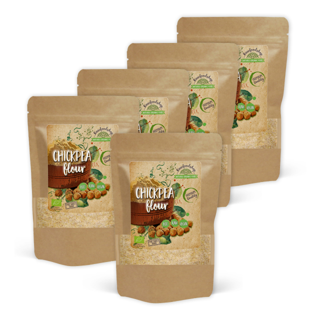 Kikhernejauho LUOMU 500g x 5 pakettia