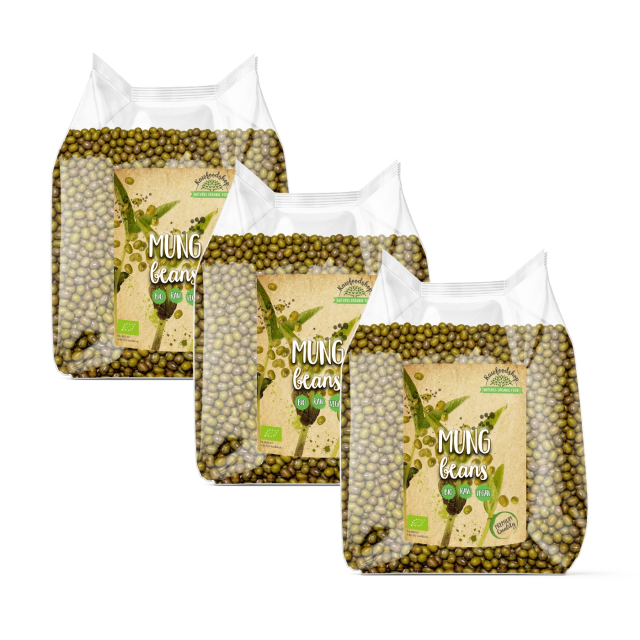 Mungpavut LUOMU 1kg x 3 pakettia