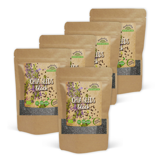 Chiansiemeniä Mustia LUOMU 1kg x 5 pakettia