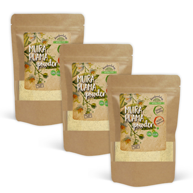 Muira Puama Jauhe 125g x 3 pakettia