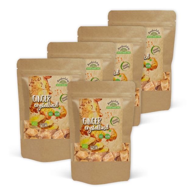 Inkivääri Kristallisoitu LUOMU 200g x 5 pakettia