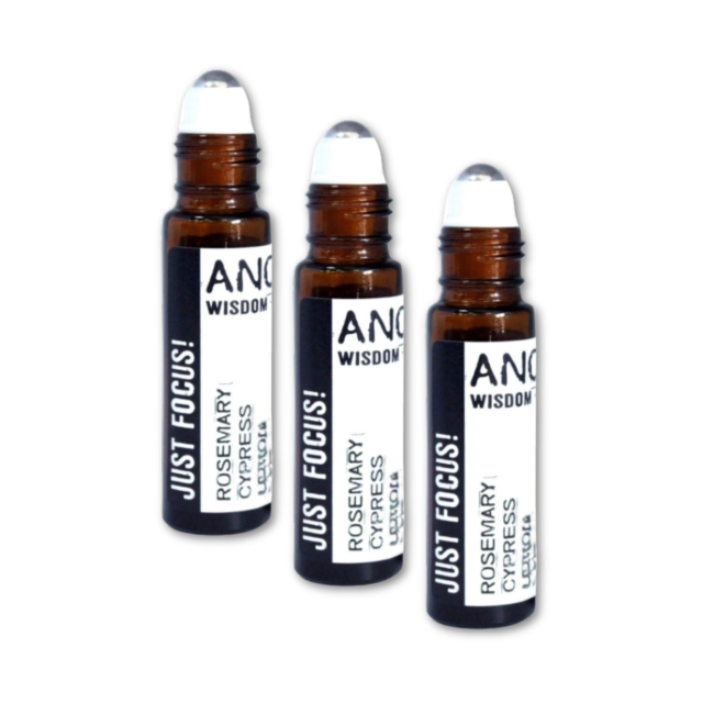 Just Focus Essential Oil Blend Roll On 10 ml x 3 pulloa