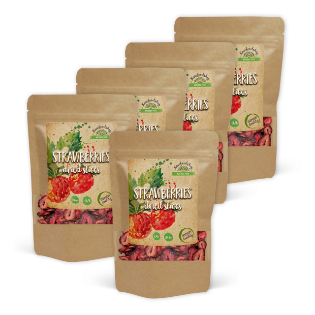 Mansikka Viipaleet 100g x 5 pakettia