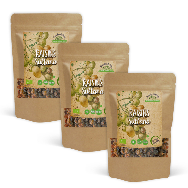Rusinat Sultan LUOMU 200g x 3 pakettia