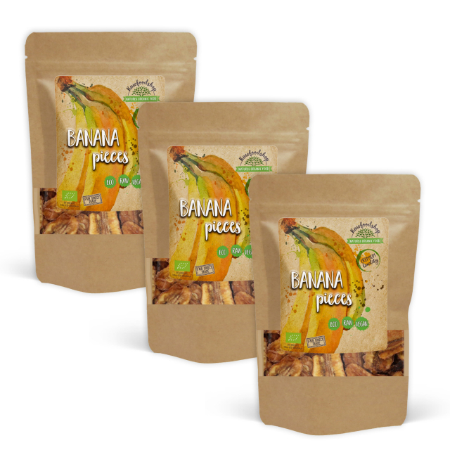 Banaania paloina LUOMU 200g x 3 pakettia
