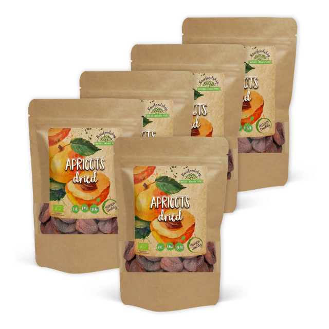 Aprikoosit LUOMU 500g x 5 pakettia