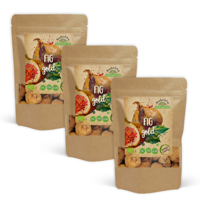 Viikunat Gold LUOMU 1kg x 3 pakettia