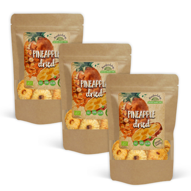 Ananas LUOMU 500g x 3 pakettia