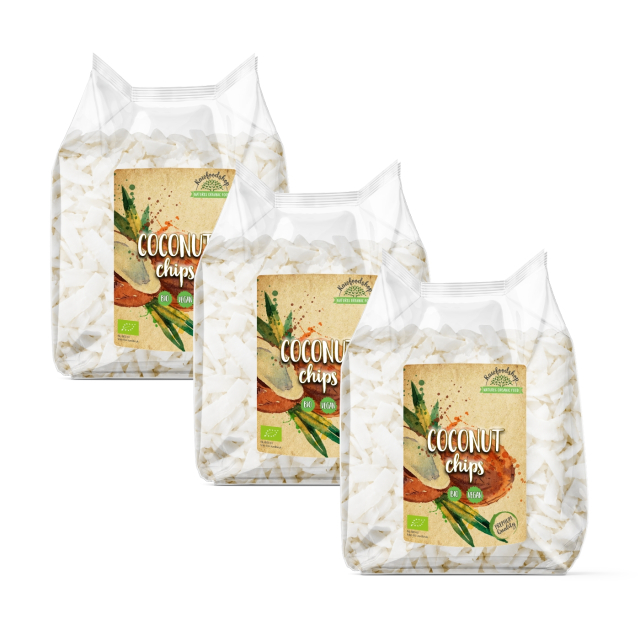 Kookoslastut Premium LUOMU 400g x 3 pakettia