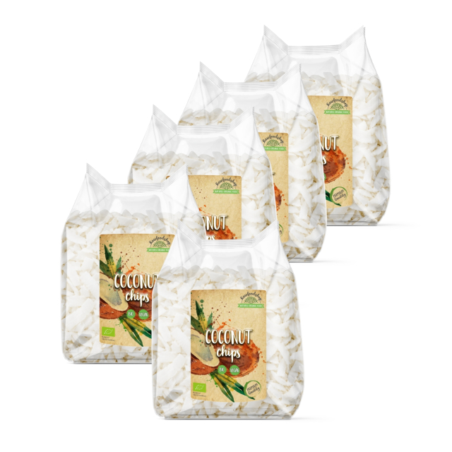 Kookoslastut Premium LUOMU 400g x 5 pakettia