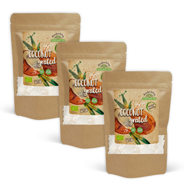Kookoshiutaleet Premium LUOMU 500g x 3 pakettia