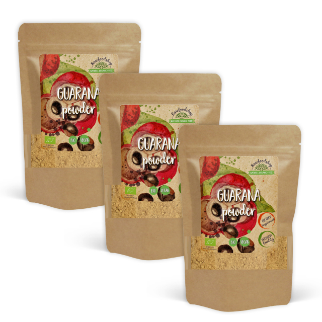 Guarana-jauhe LUOMU 125g x 3 pakettia
