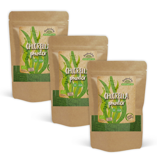 Chlorella-jauhe LUOMU 125g x 3 pakettia