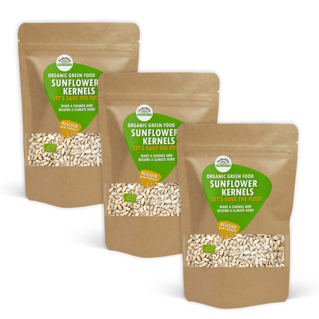 Auringonkukansiemenet LUOMU 1kg x 3 pakettia