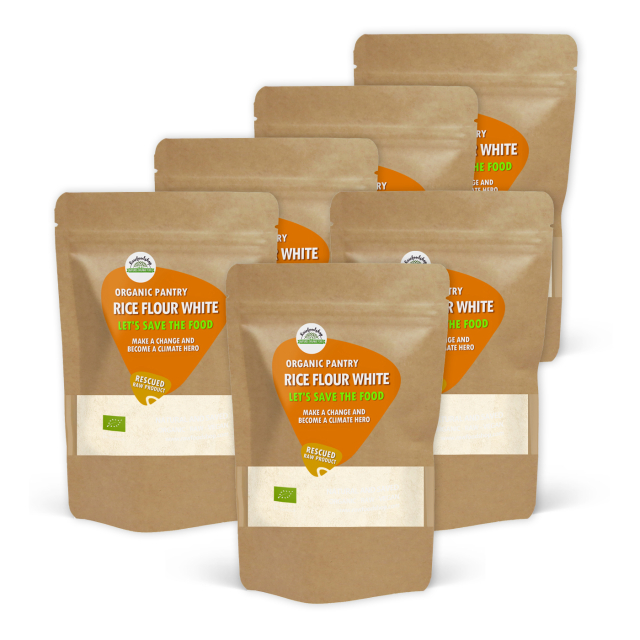 Riisijauho Valkoinen LUOMU 1kg x 6 pakettia