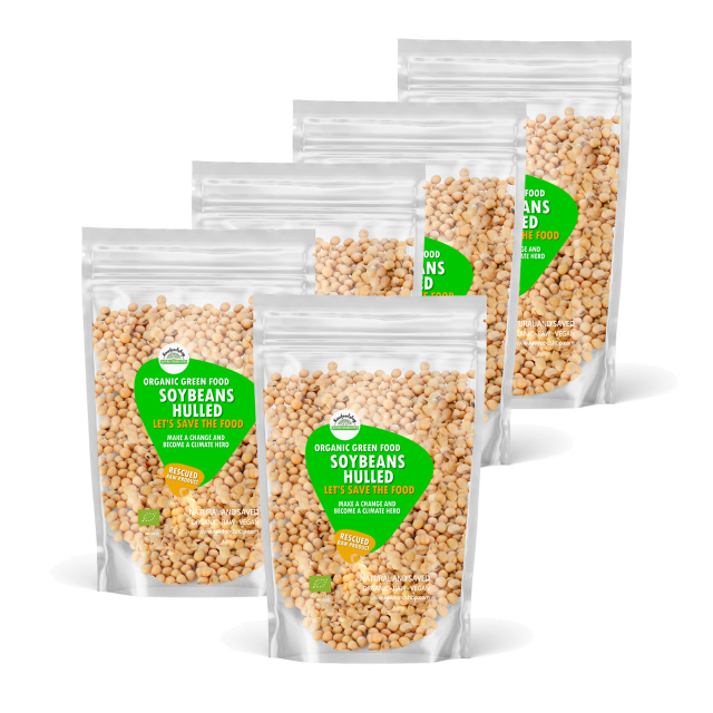 Soijapavut Kuoritut LUOMU 1kg 5 kpl paketti