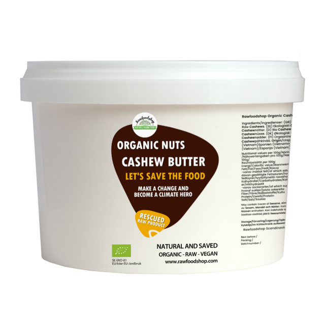 Cashewpähkinävoi RAW LUOMU 500g