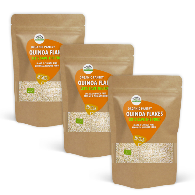 Kvinoa-hiutaleet LUOMU 1kg x 3 pakettia